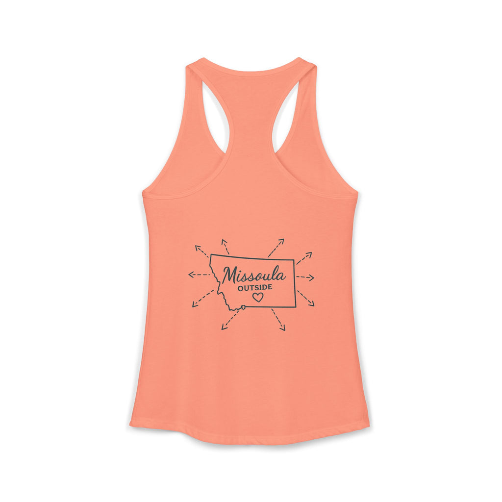 Directions for those seeking Missoula that need to be lost! Women's Ideal Racerback Tank