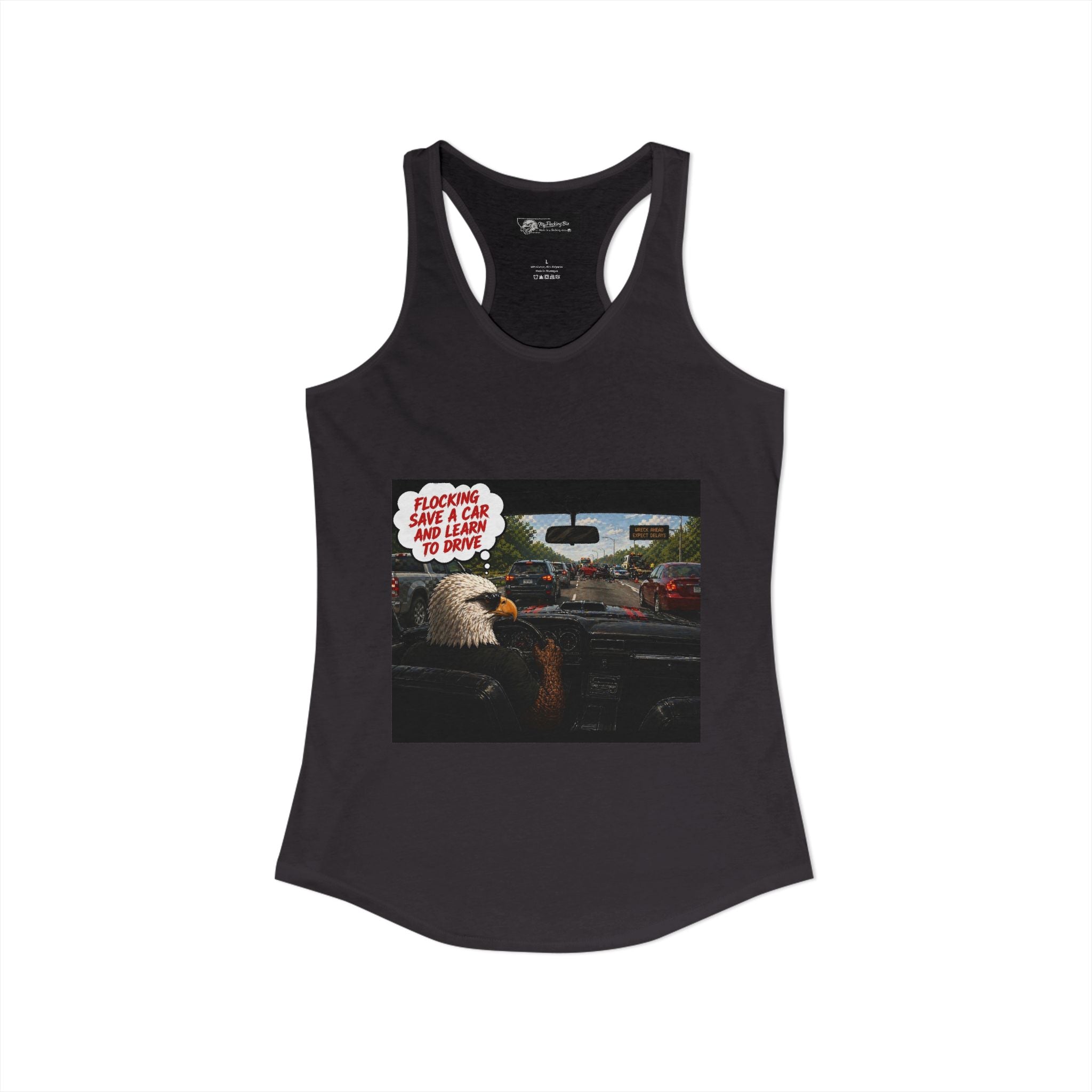 Learn to drive Save a Car Women's Ideal Racer back Tank