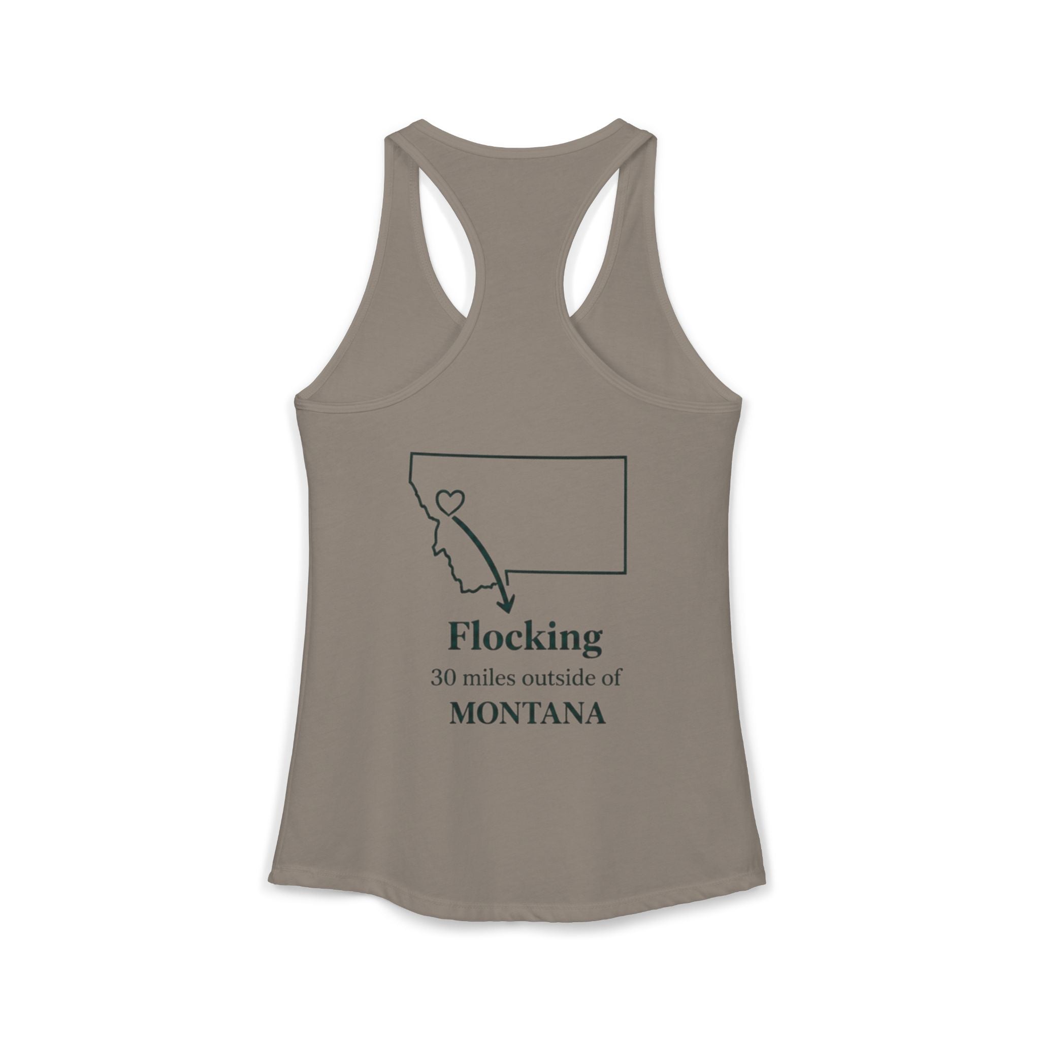 With this women's tank top you can tell tourists where to actually find Missoula ha ha when you wear this Ideal Racerback Tank