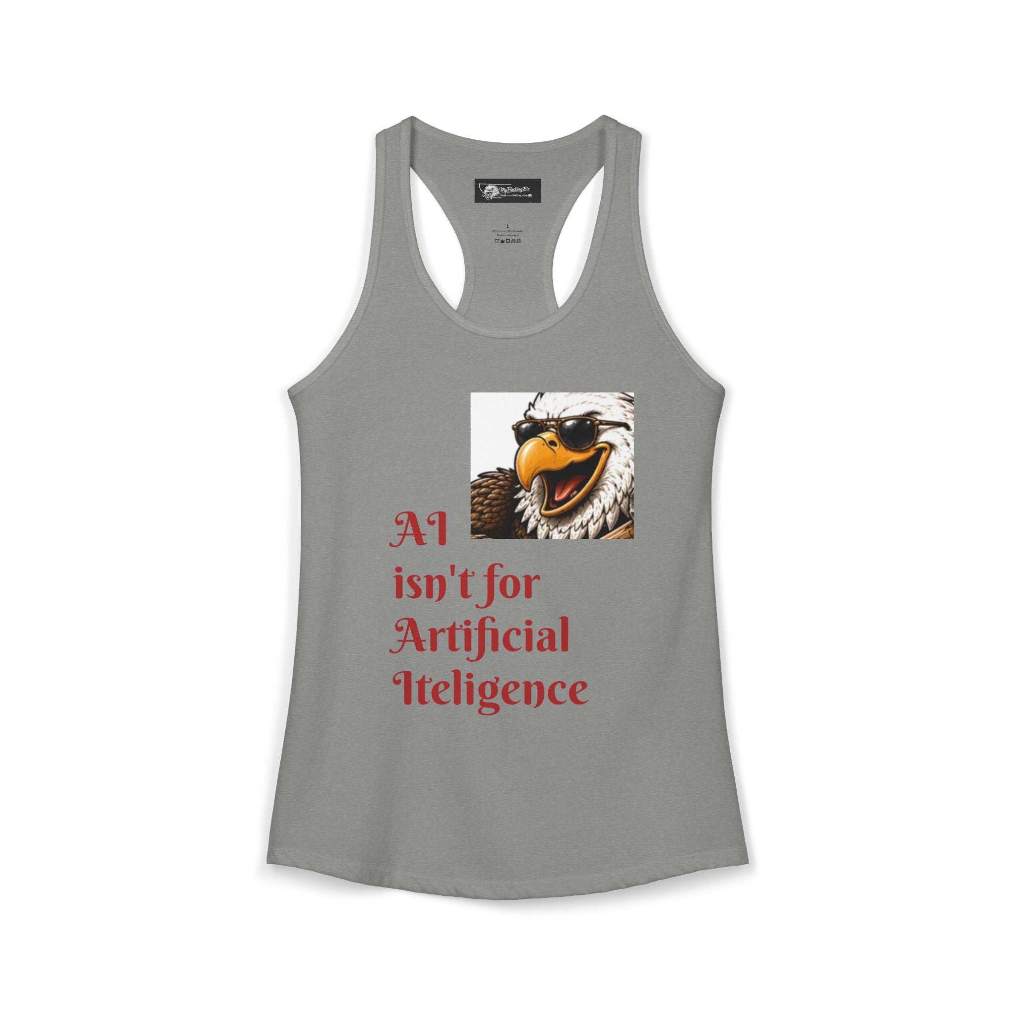 AI now has two E x p l o r a t i v e meanings as explained on this Women's Ideal Racerback Tank