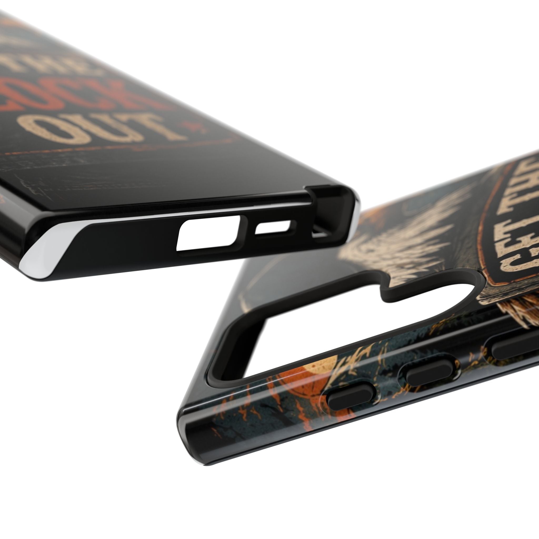 Phone Case — 'Get the Flock Out' Eagle Design Rugged Protective Cover
