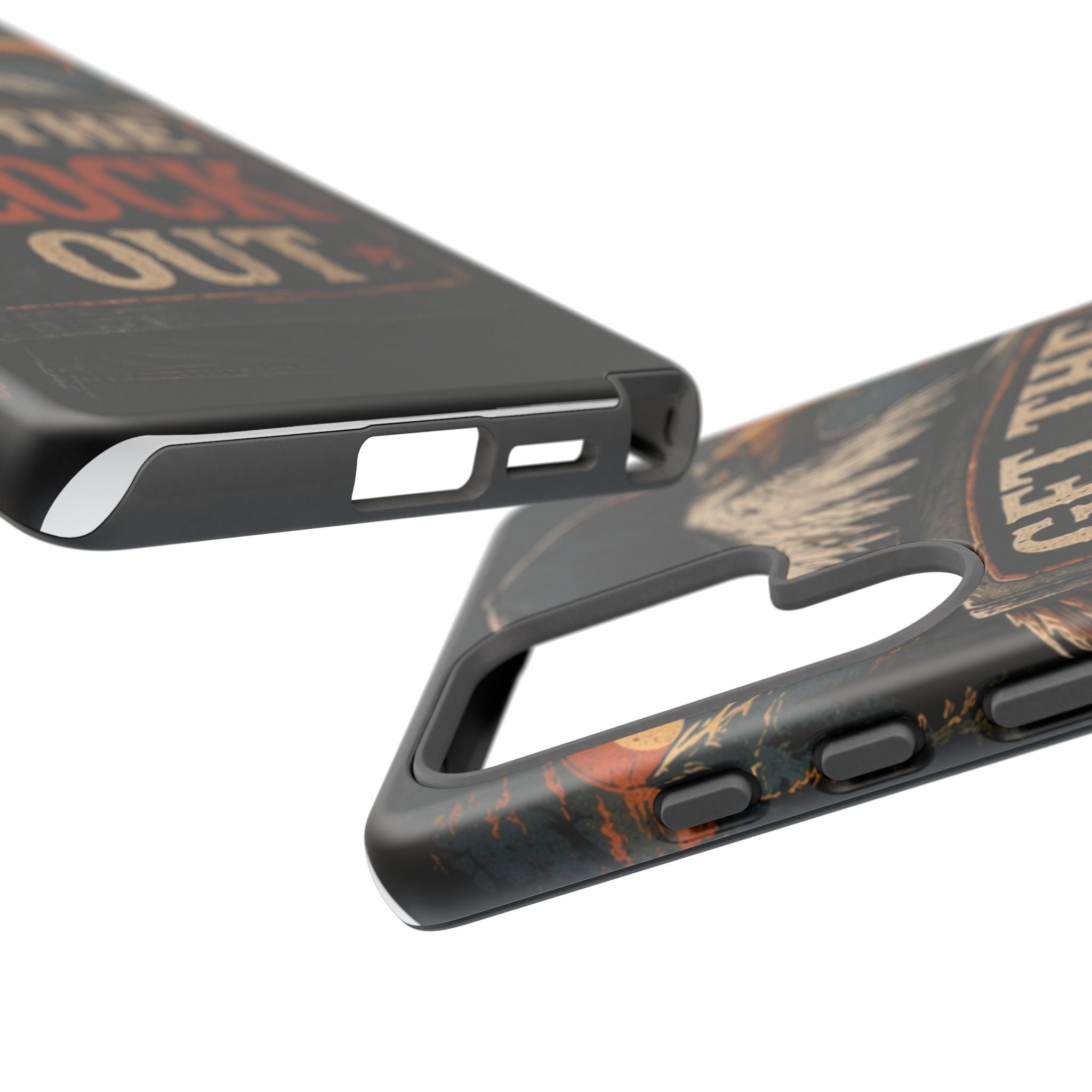 Phone Case — 'Get the Flock Out' Eagle Design Rugged Protective Cover