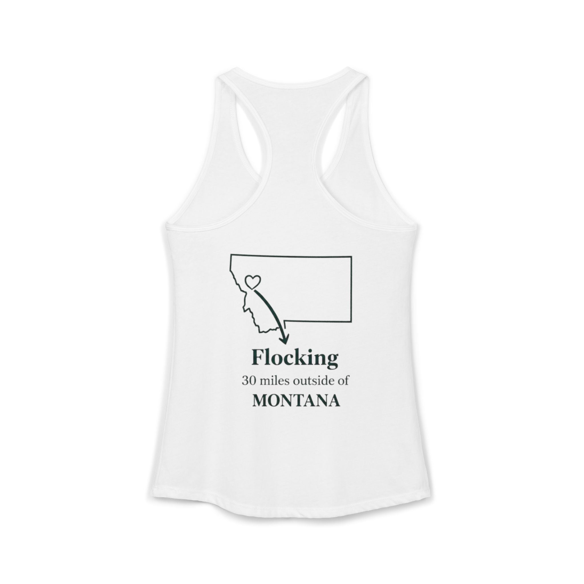 With this women's tank top you can tell tourists where to actually find Missoula ha ha when you wear this Ideal Racerback Tank