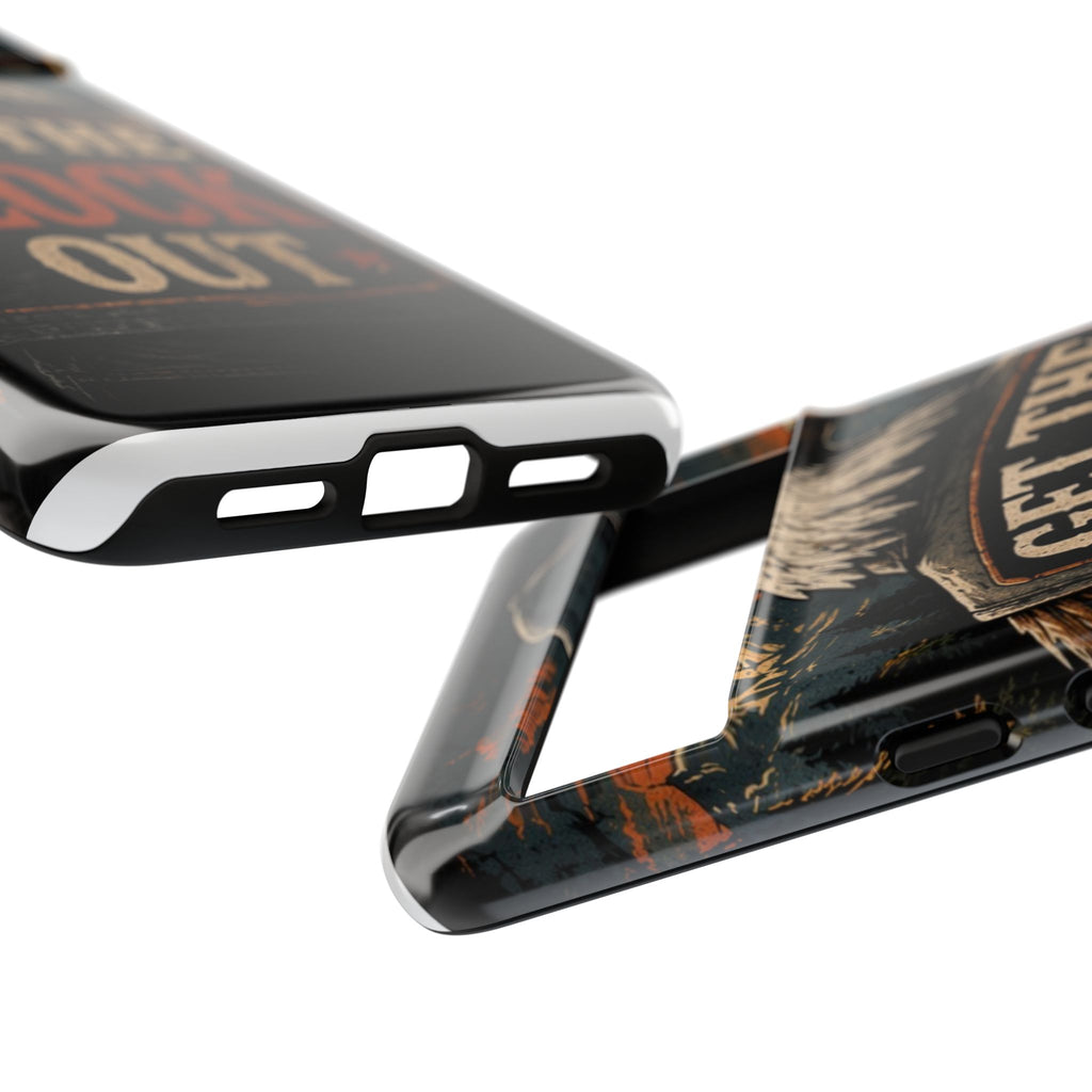 Phone Case — 'Get the Flock Out' Eagle Design Rugged Protective Cover