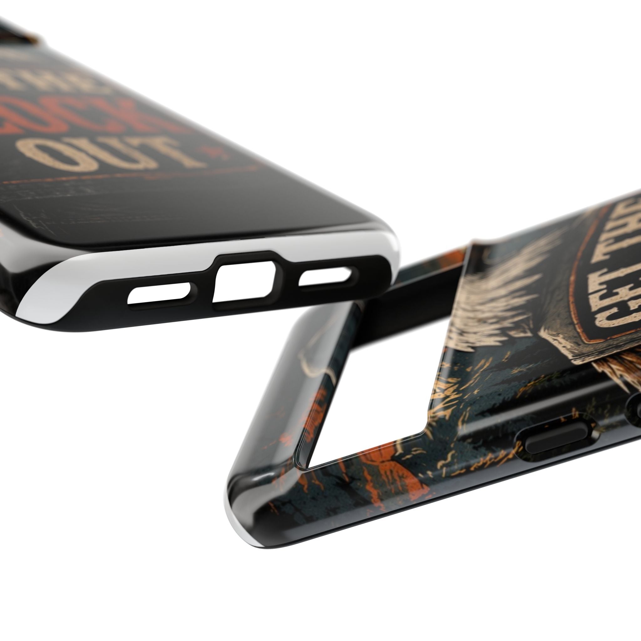 Phone Case — 'Get the Flock Out' Eagle Design Rugged Protective Cover