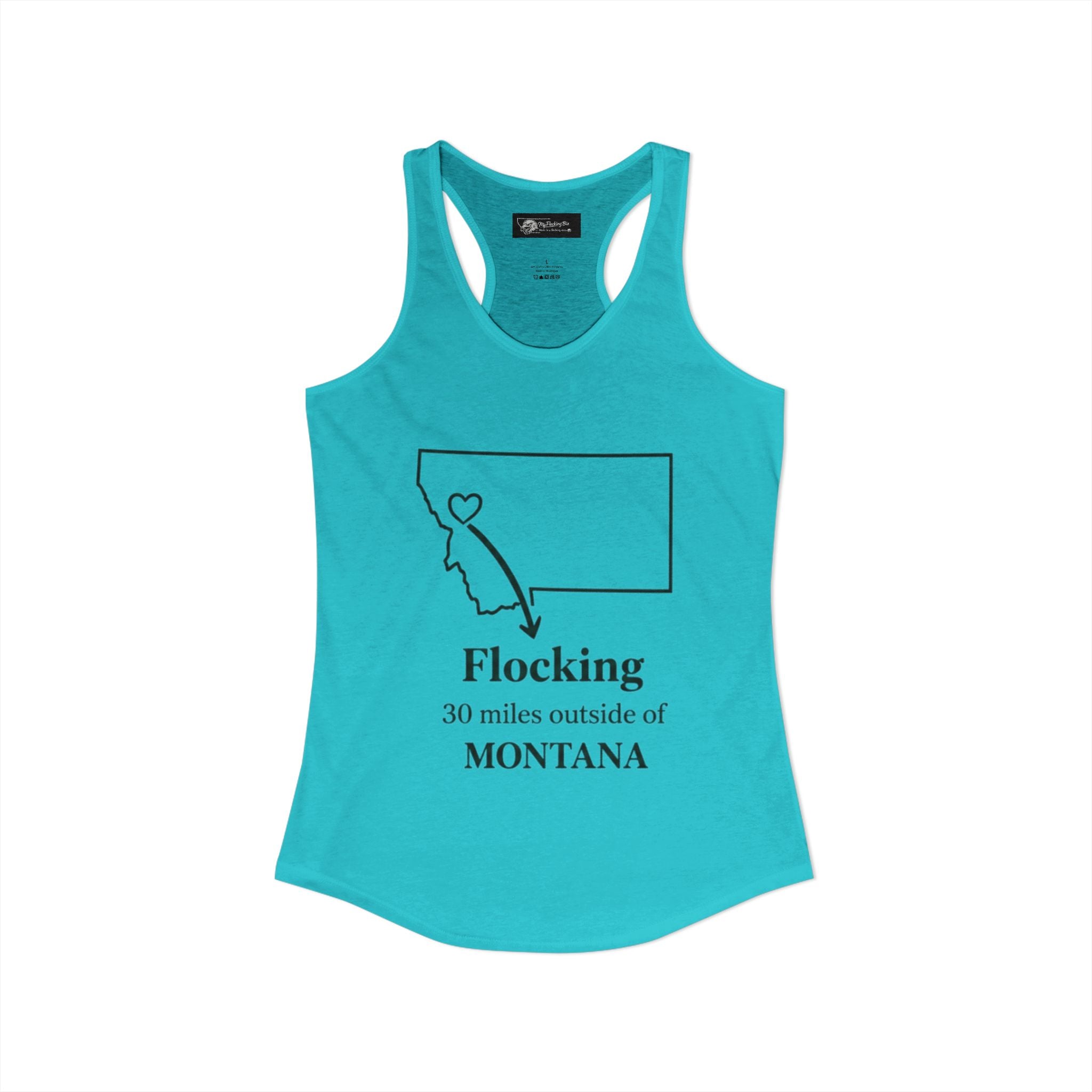 Say it loud and proud without words but the shirts speak for you with this women's ideal racerback tank