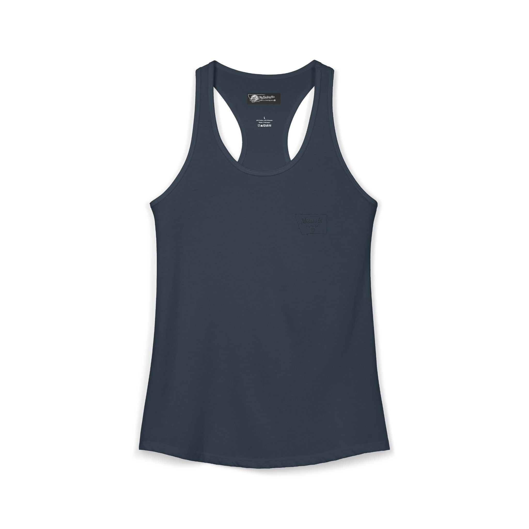 With this women's tank top you can tell tourists where to actually find Missoula ha ha when you wear this Ideal Racerback Tank