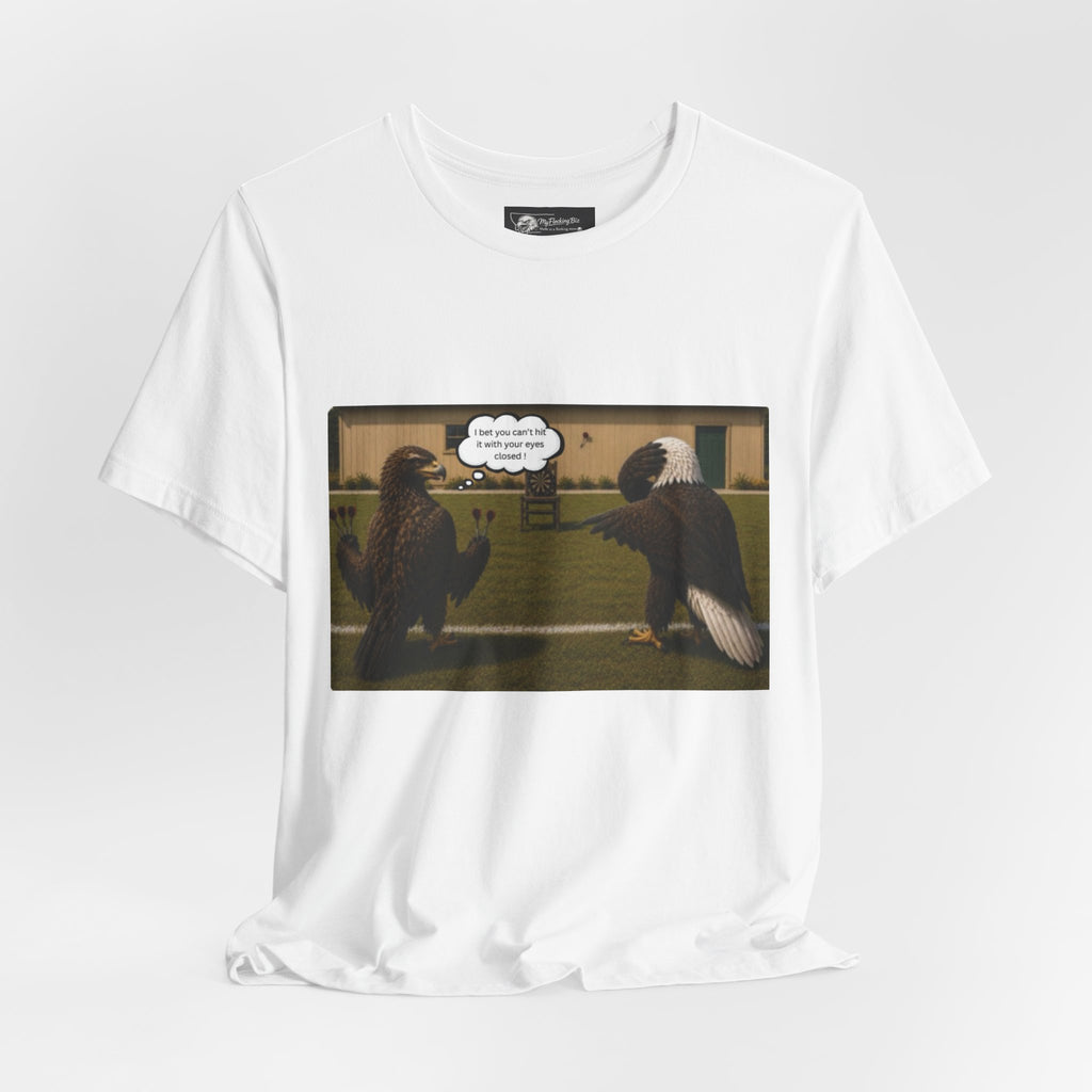 At least my "Darts" Are in A Row humor T-Shirt — Funny "At least my stocking darts are in a row" Graphic Tee