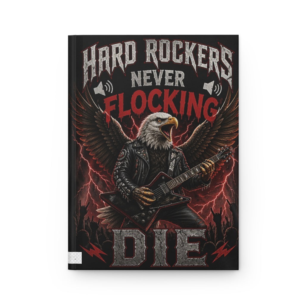Hard Rockers Never Flocking Die — Hardcover Journal