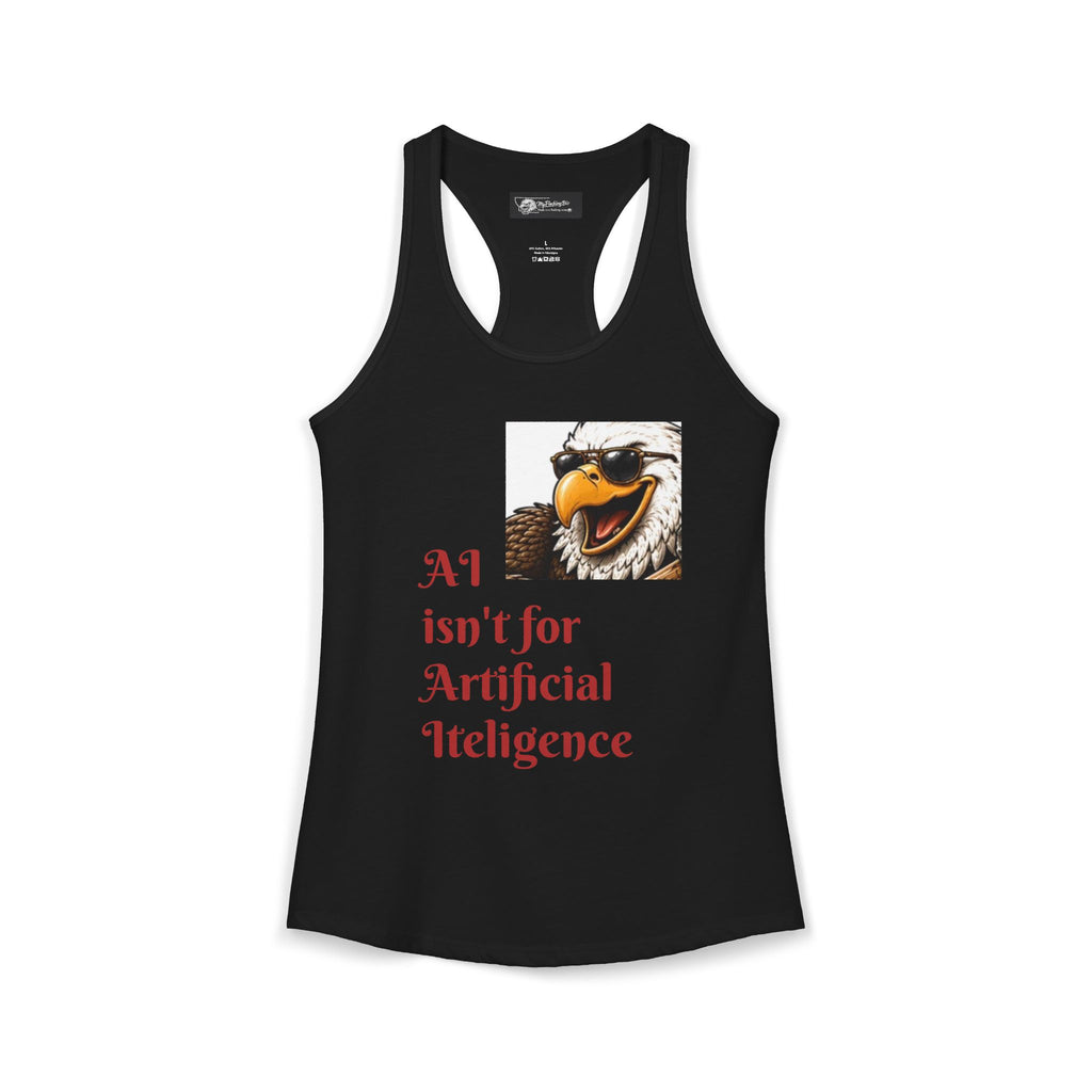 AI now has two E x p l o r a t i v e meanings as explained on this Women's Ideal Racerback Tank