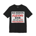 Rockers Never Die Graphic Tee — "Old Rockers Never Flocking Die" Vintage Music T-Shirt