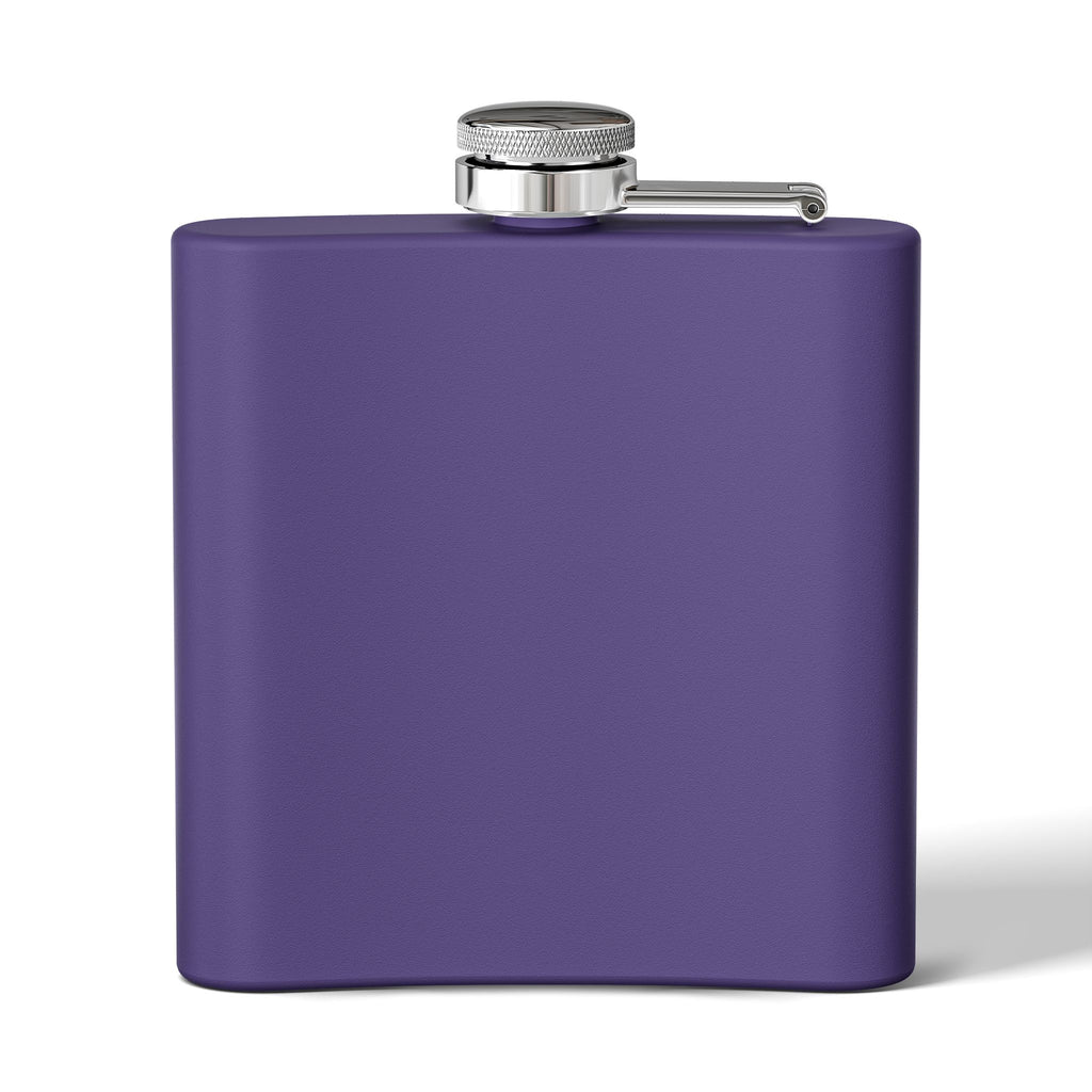 Flask — "Old Rockers Never Flocking Die" 6oz Stainless Steel Hip Flask