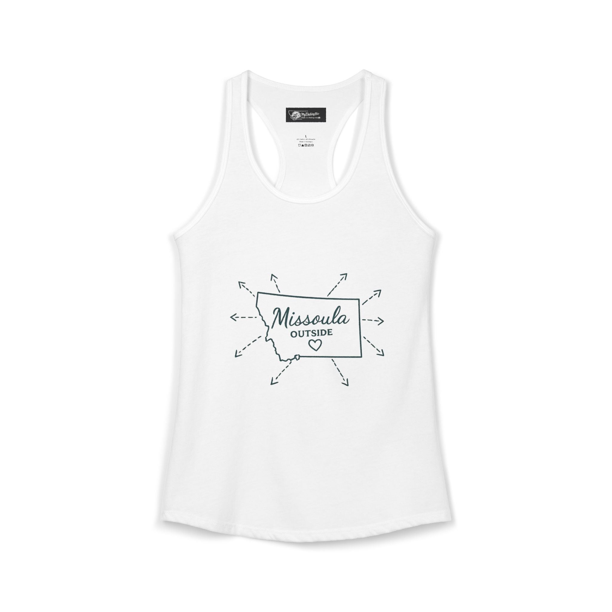 Where is Missoula Montana exactly well this will have them wondering! with this Women's Ideal Racerback Tank