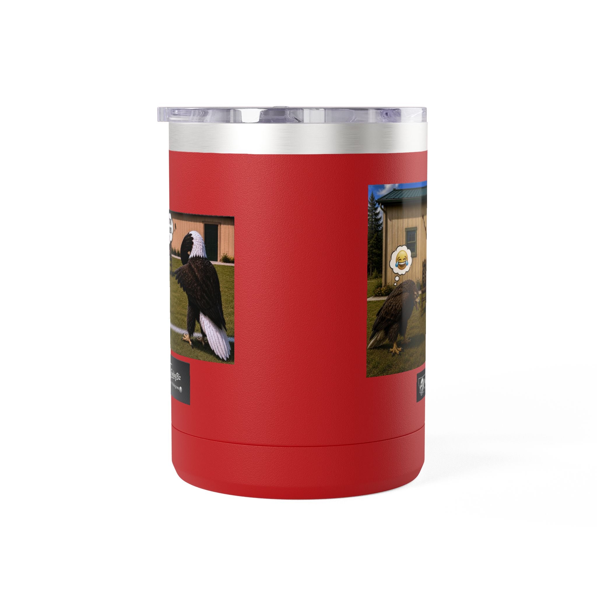15oz Funny Turkey Dartboard Coffee Tumbler – "Well... at least my flocking darts are in a row"