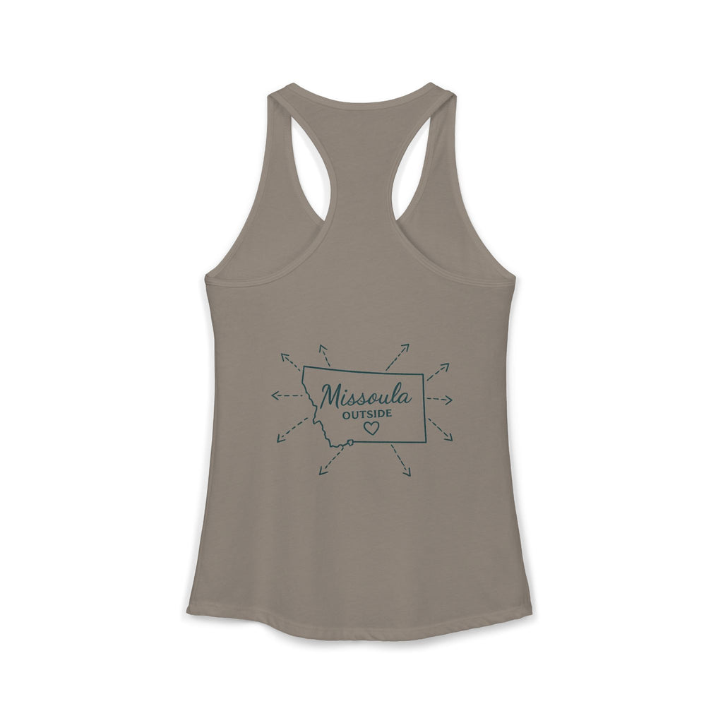 Directions for those seeking Missoula that need to be lost! Women's Ideal Racerback Tank
