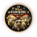 What Flocking Time Is It? Sheep Wall Clock — Funny Farm Animal Decor