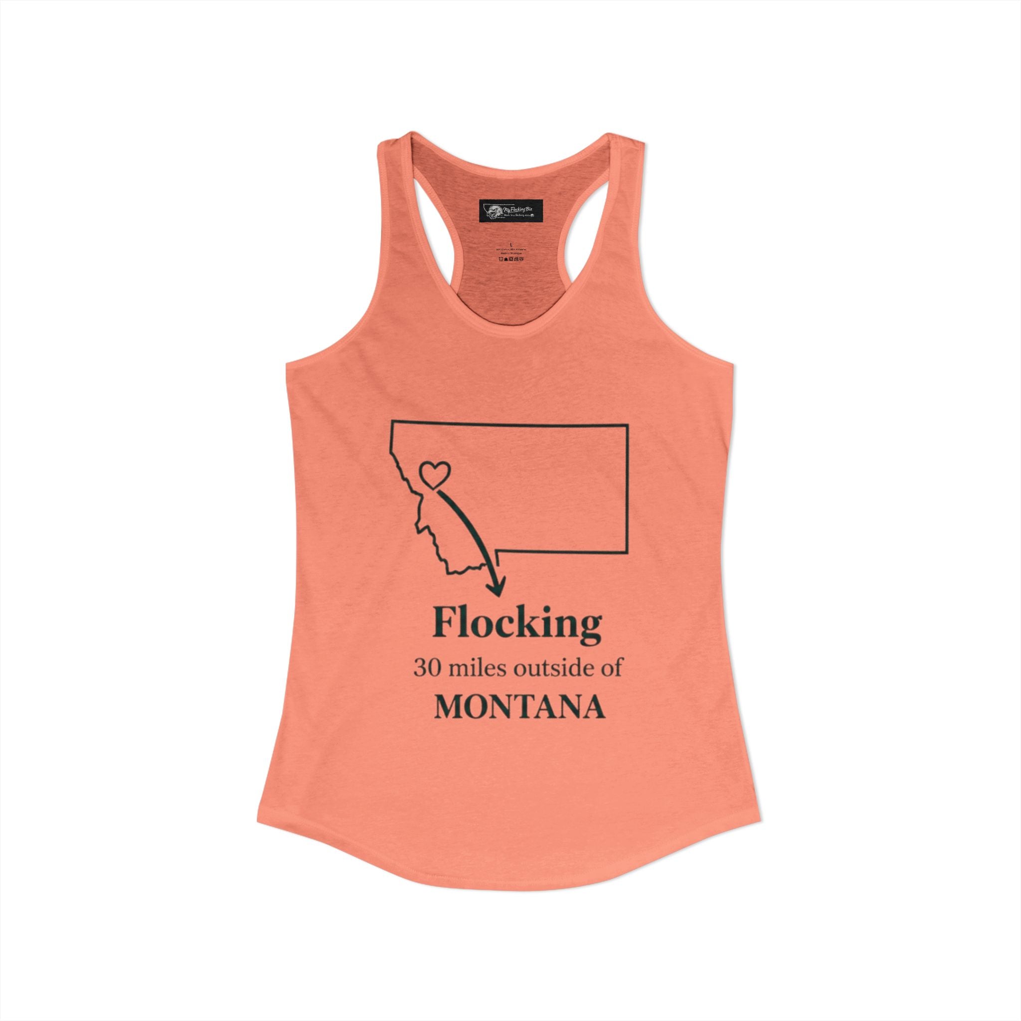 Say it loud and proud without words but the shirts speak for you with this women's ideal racerback tank