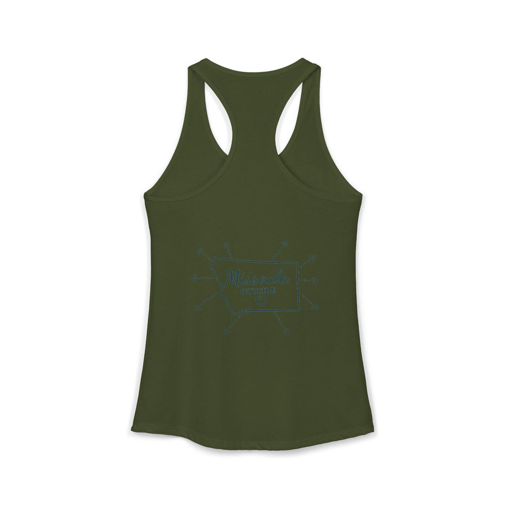 Directions for those seeking Missoula that need to be lost! Women's Ideal Racerback Tank