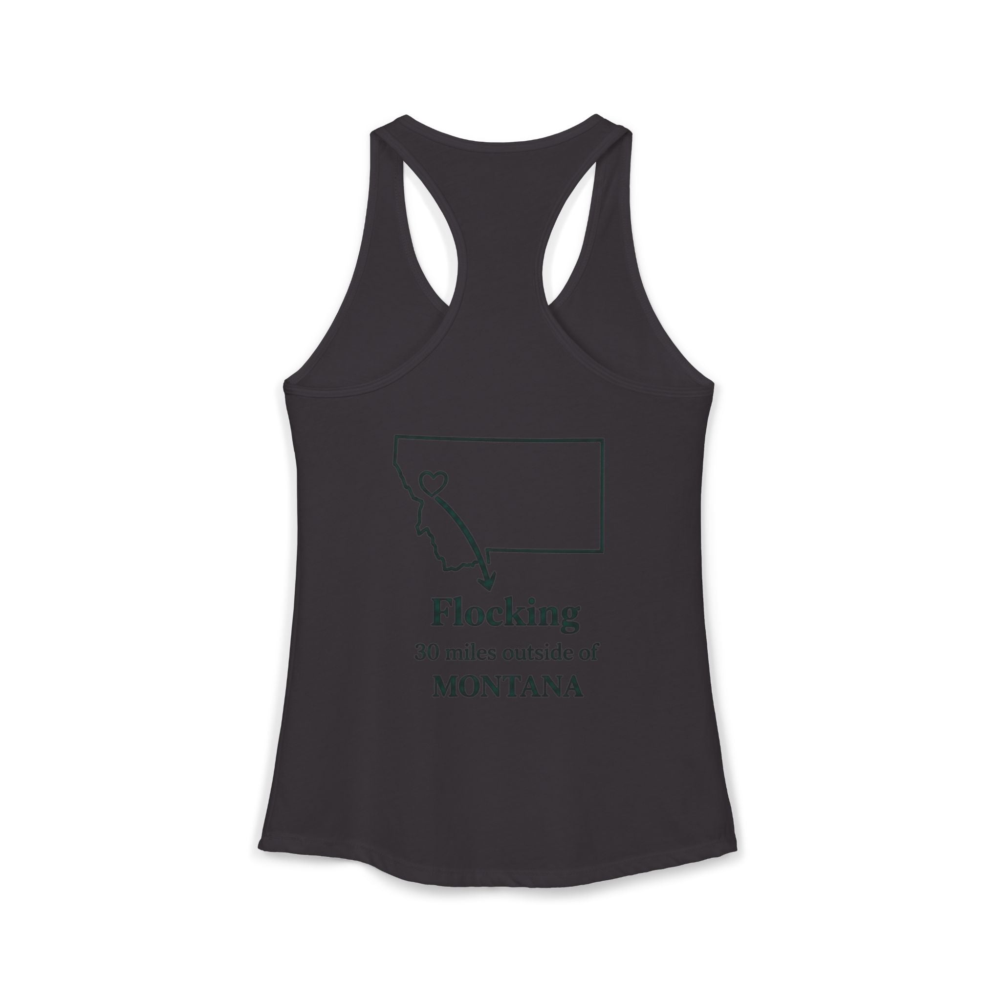 With this women's tank top you can tell tourists where to actually find Missoula ha ha when you wear this Ideal Racerback Tank