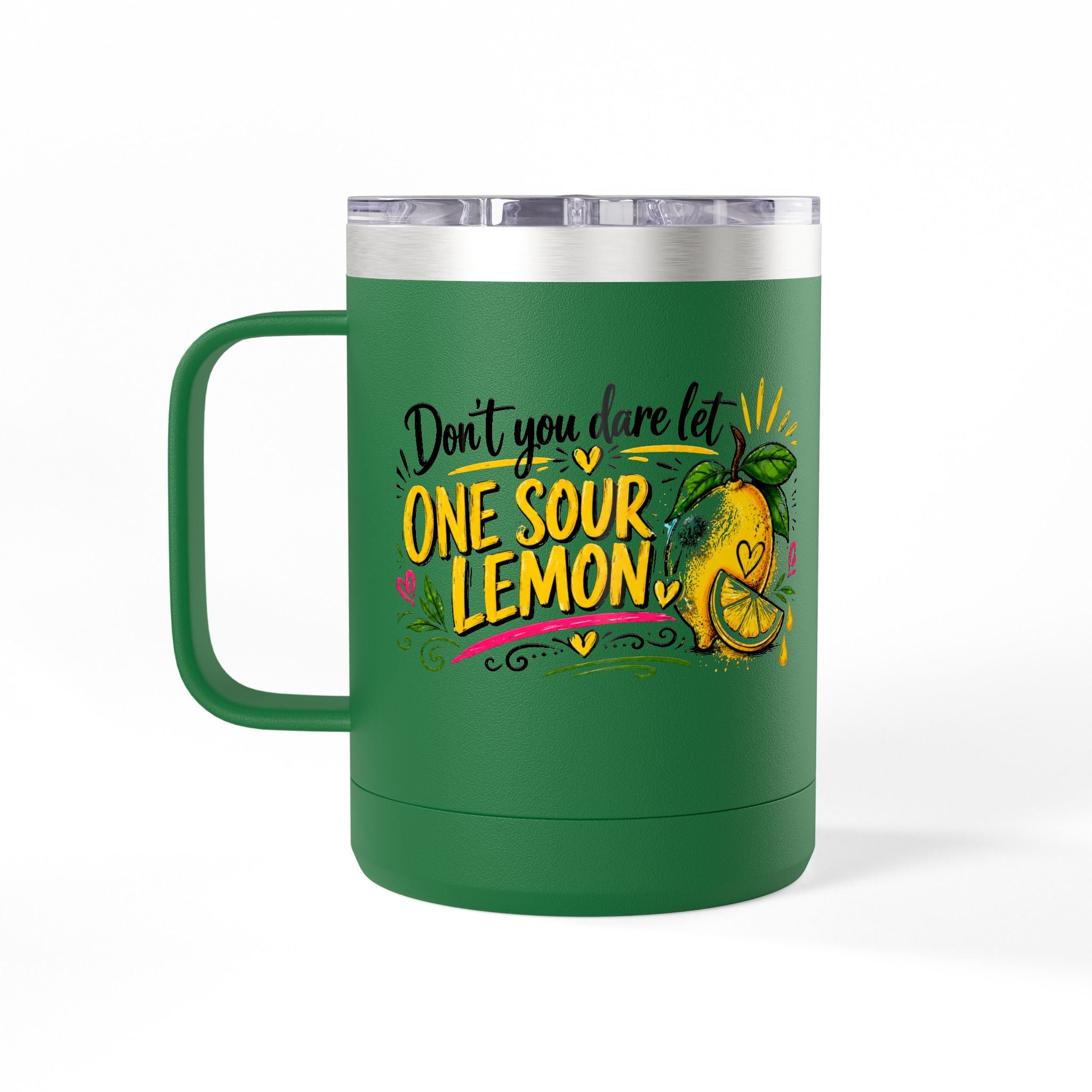 Flocking Squeeze Lemon 15oz Tumbler Mug