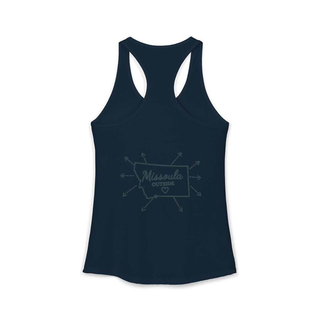 Directions for those seeking Missoula that need to be lost! Women's Ideal Racerback Tank