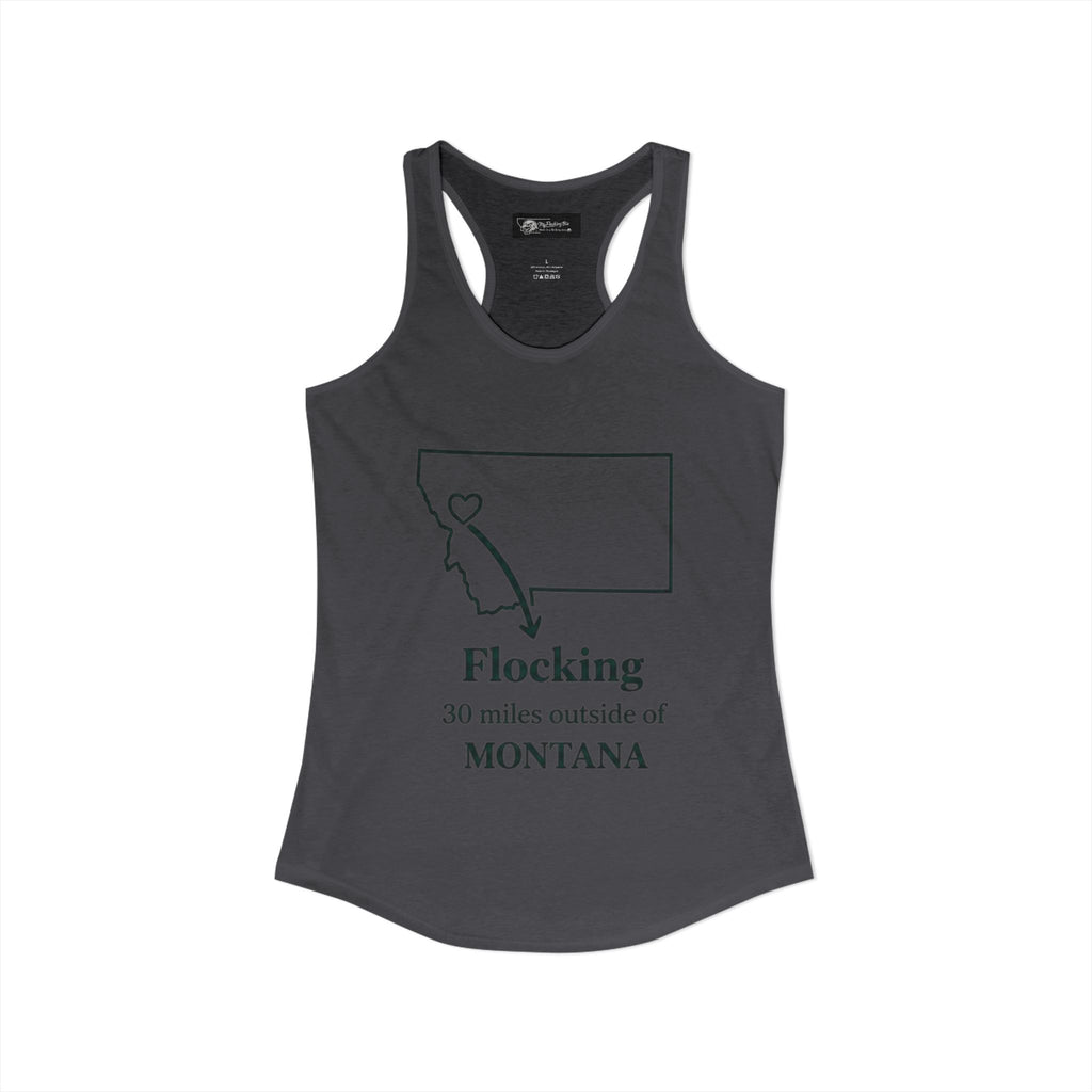Say it loud and proud without words but the shirts speak for you with this women's ideal racerback tank