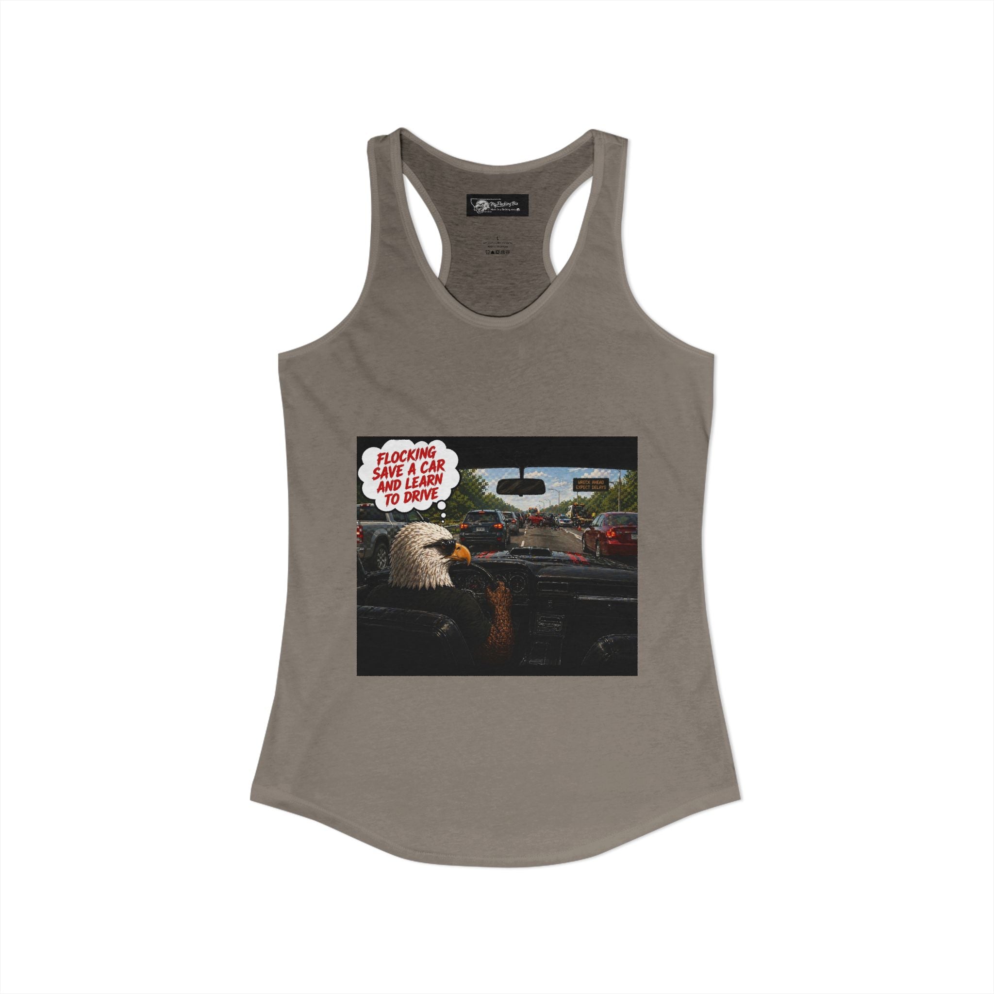 Learn to drive Save a Car Women's Ideal Racer back Tank