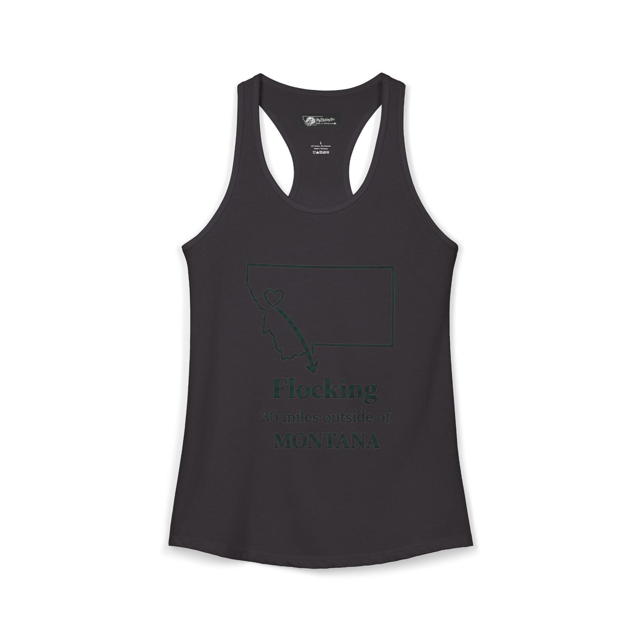 Say it loud and proud without words but the shirts speak for you with this women's ideal racerback tank