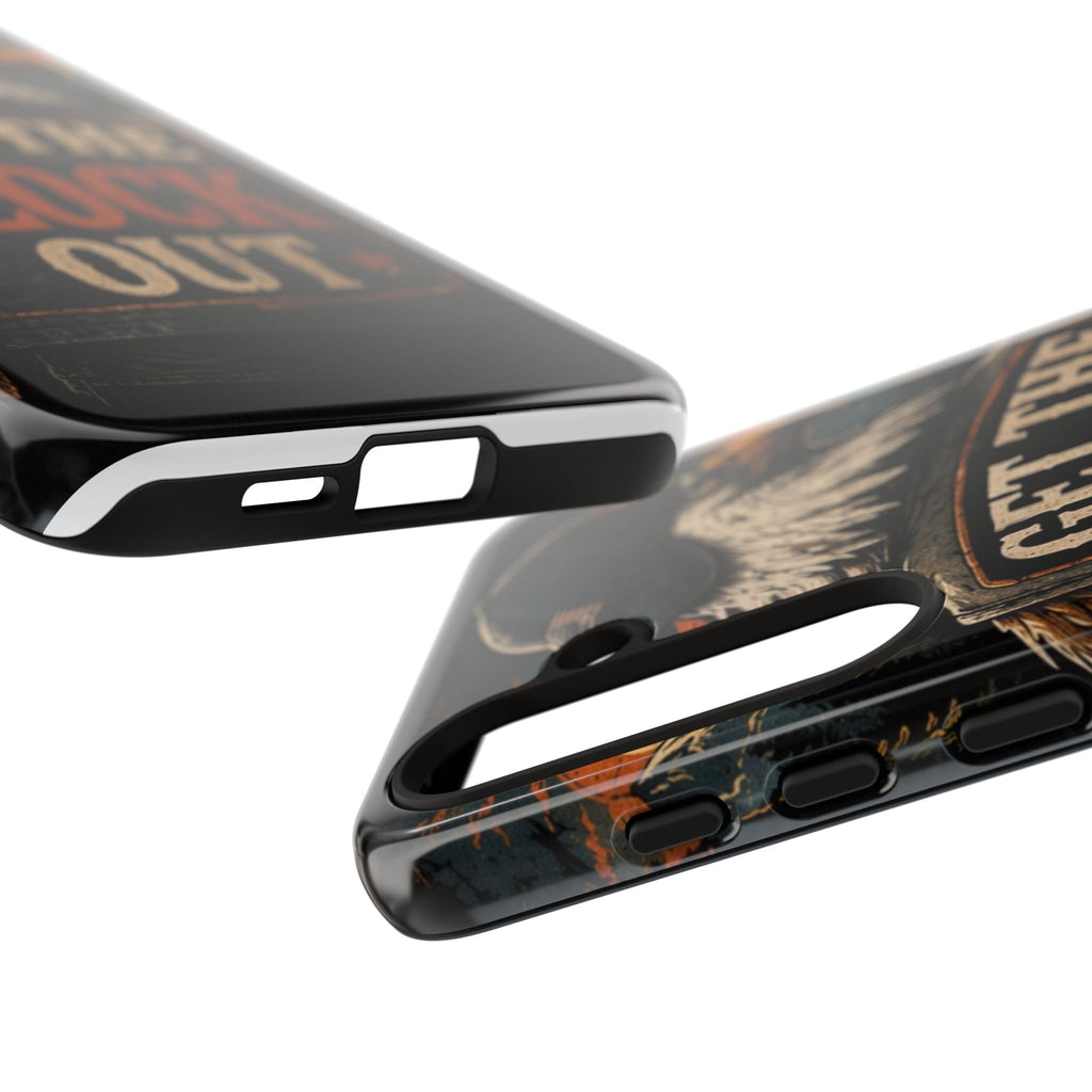 Phone Case — 'Get the Flock Out' Eagle Design Rugged Protective Cover
