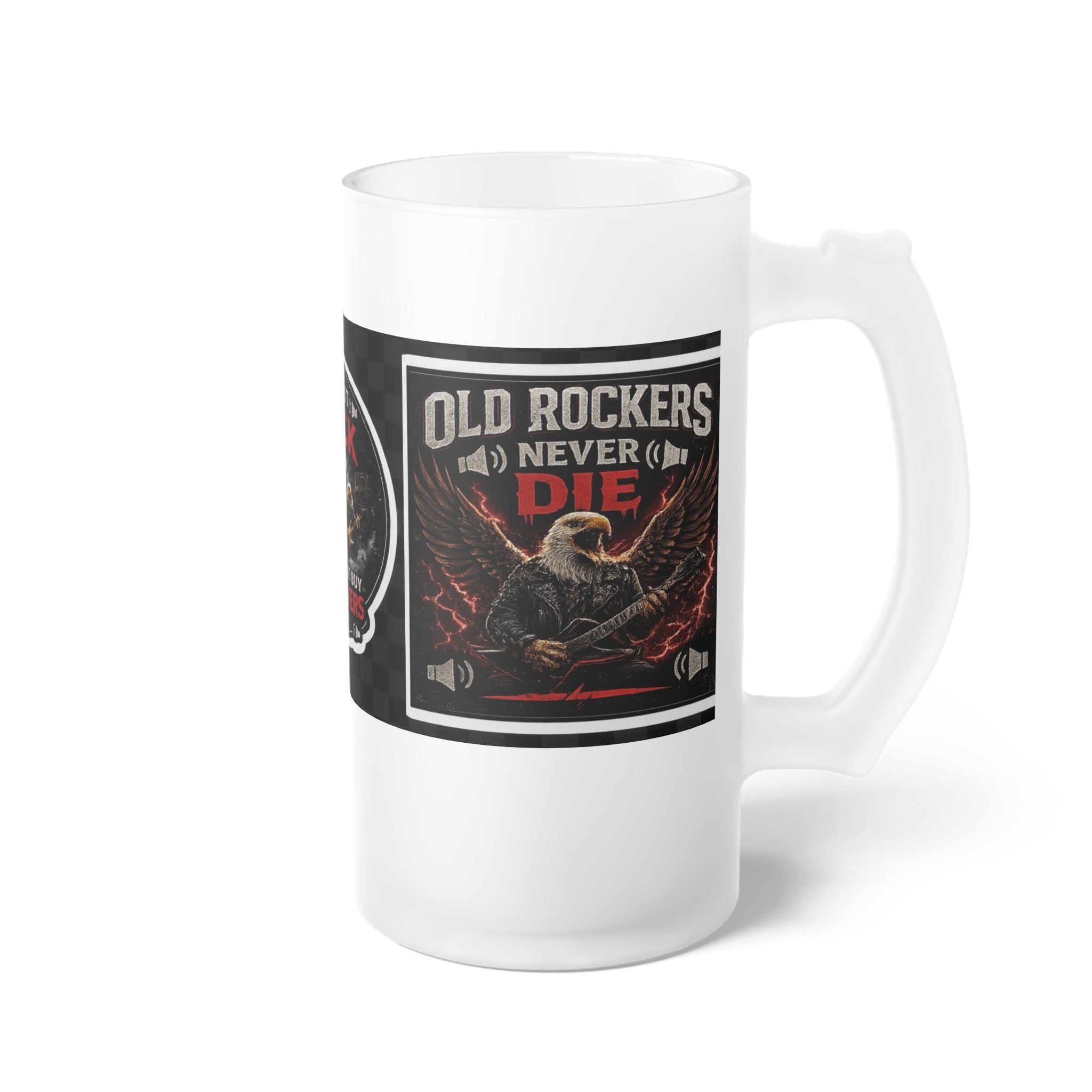 Frosted Glass Beer Mug — “They Just Flock Together” Funny Speaker Enthusiast Gift