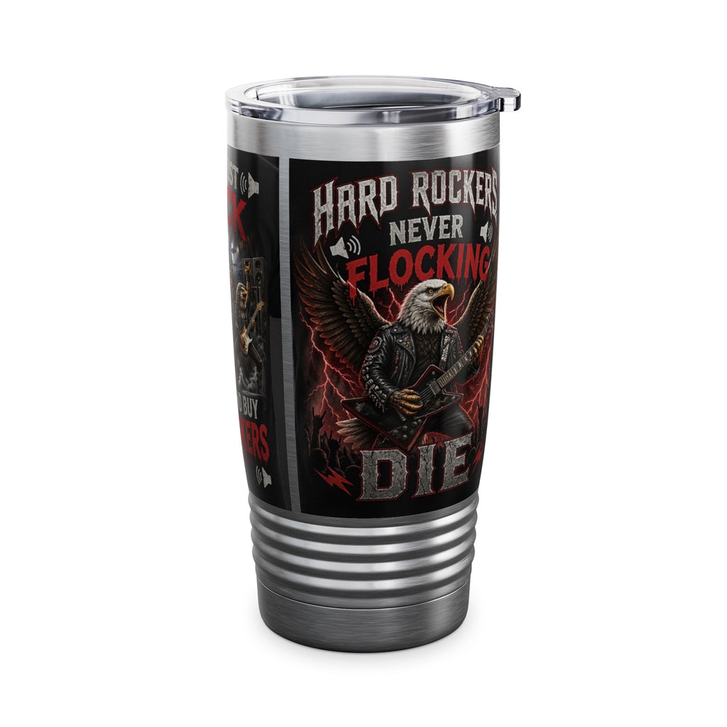 Rock Band Eagle 20oz Tumbler – "They Just Flock Together" Concert Travel Mug