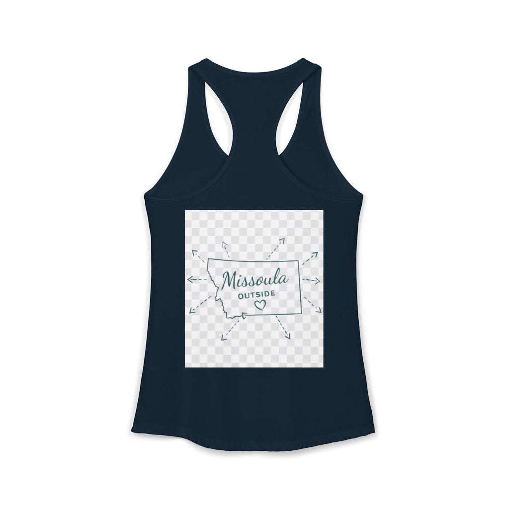 Missoula is Flocking anywhere outside of Montana Women's Ideal Racer back Tank