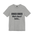 Flocking Funny "Knock Knock Who's there? Anita" Graphic Tee — is sure to give the gang a topic to talk about