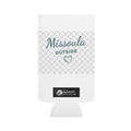 Missoula is Outside Montana Slim Can Cooler – Montana Map Heart Can Cooler for Outdoor Lovers