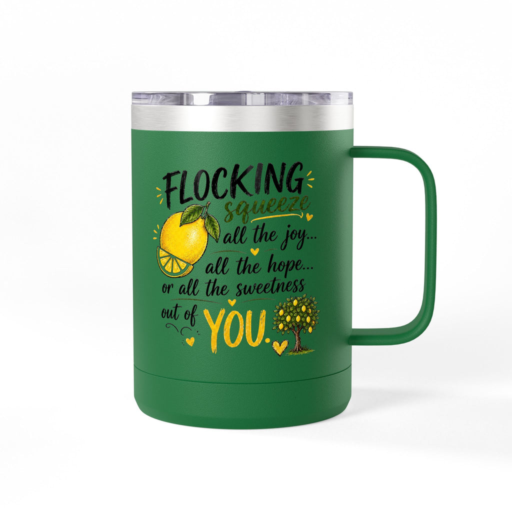 Flocking Squeeze Lemon 15oz Tumbler Mug