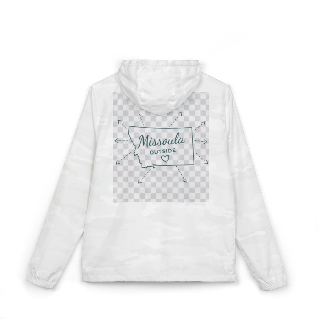 Missoula Outside Montana Windbreaker Jacket – "Missoula Outdoors" Hooded Full-Zip