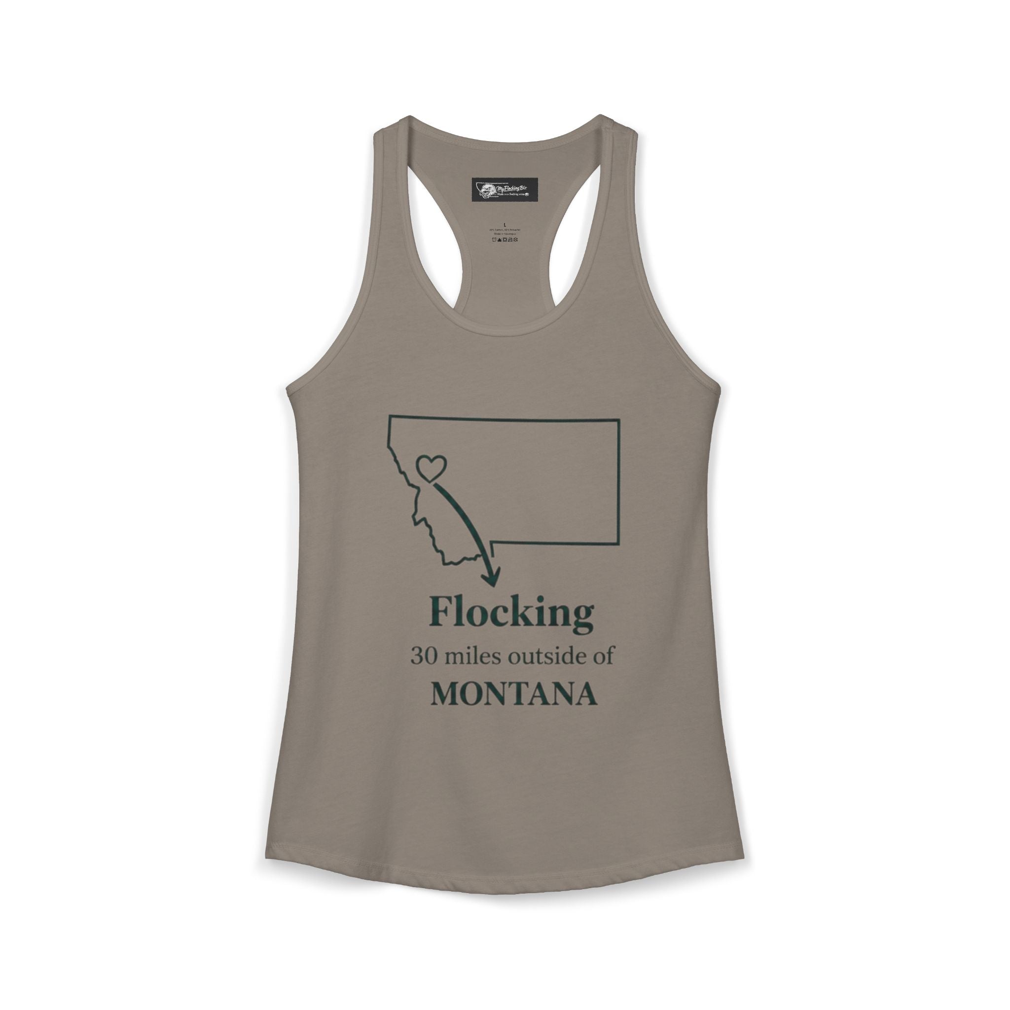 Say it loud and proud without words but the shirts speak for you with this women's ideal racerback tank