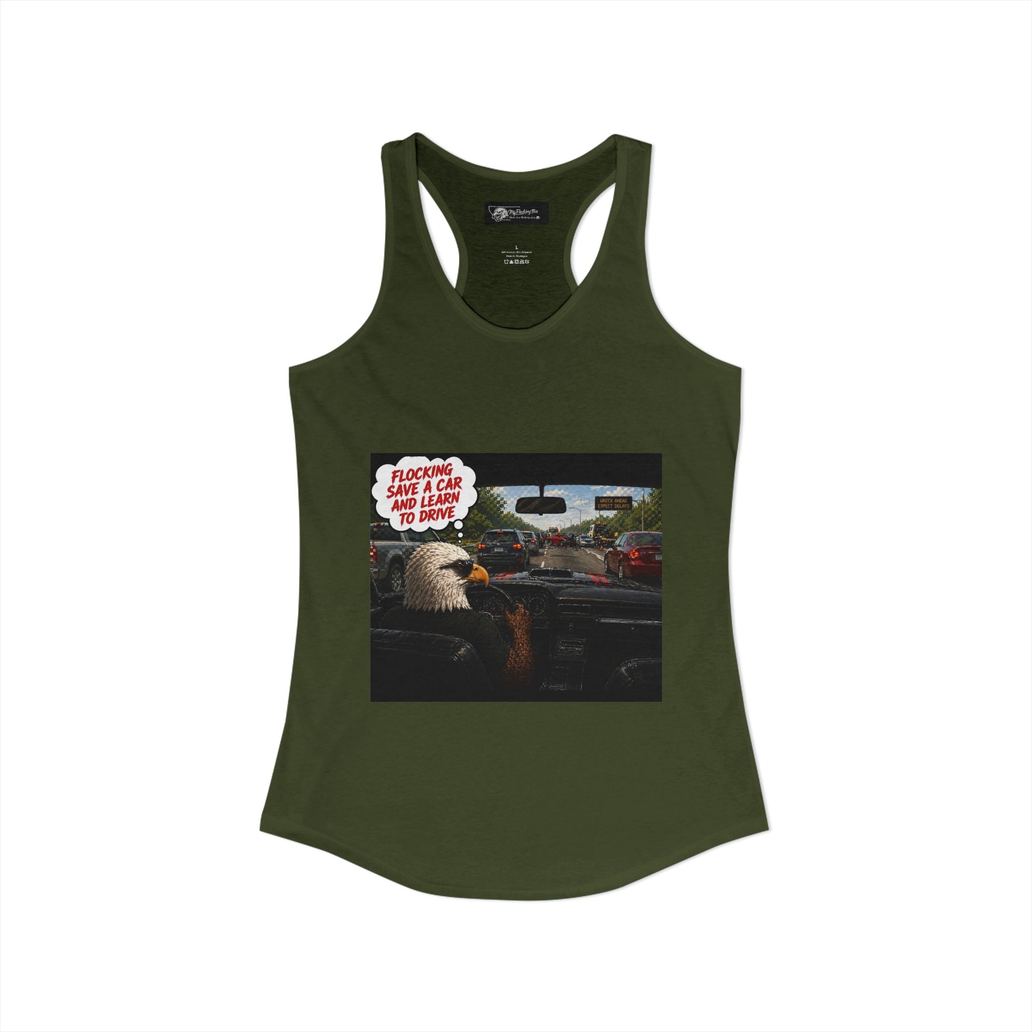Learn to drive Save a Car Women's Ideal Racer back Tank
