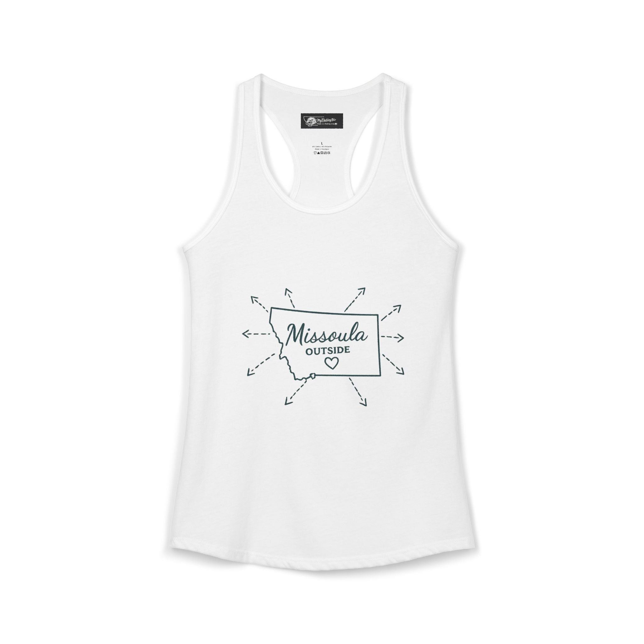Where is Missoula Montana exactly well this will have them wondering! with this Women's Ideal Racerback Tank