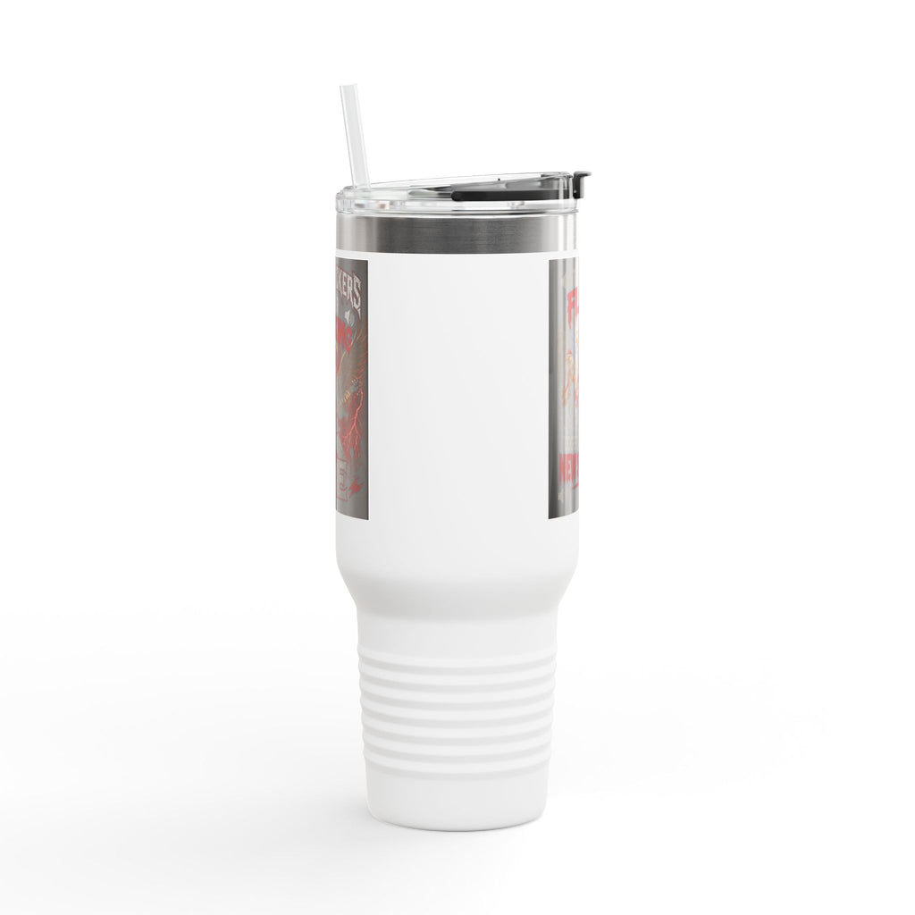 40oz Insulated Travel Mug — “They Just Flock Together and Buy New Speakers” Music Lover Tumbler
