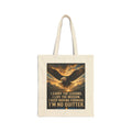 Inspirational Tote Bag it doesn't just carry items but your feelings — Inspirational Eagle Tote “I Carry the Lessons... I’m No Quitter”