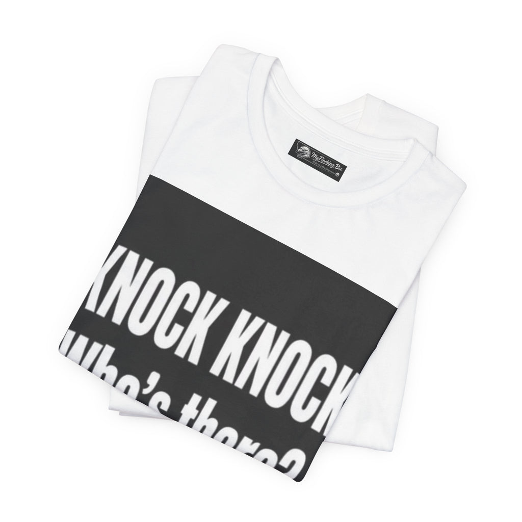 Flocking Knock Knock Who's There Anita… Tee — Funny 'I Need a Flocking Maid' Graphic T-Shirt