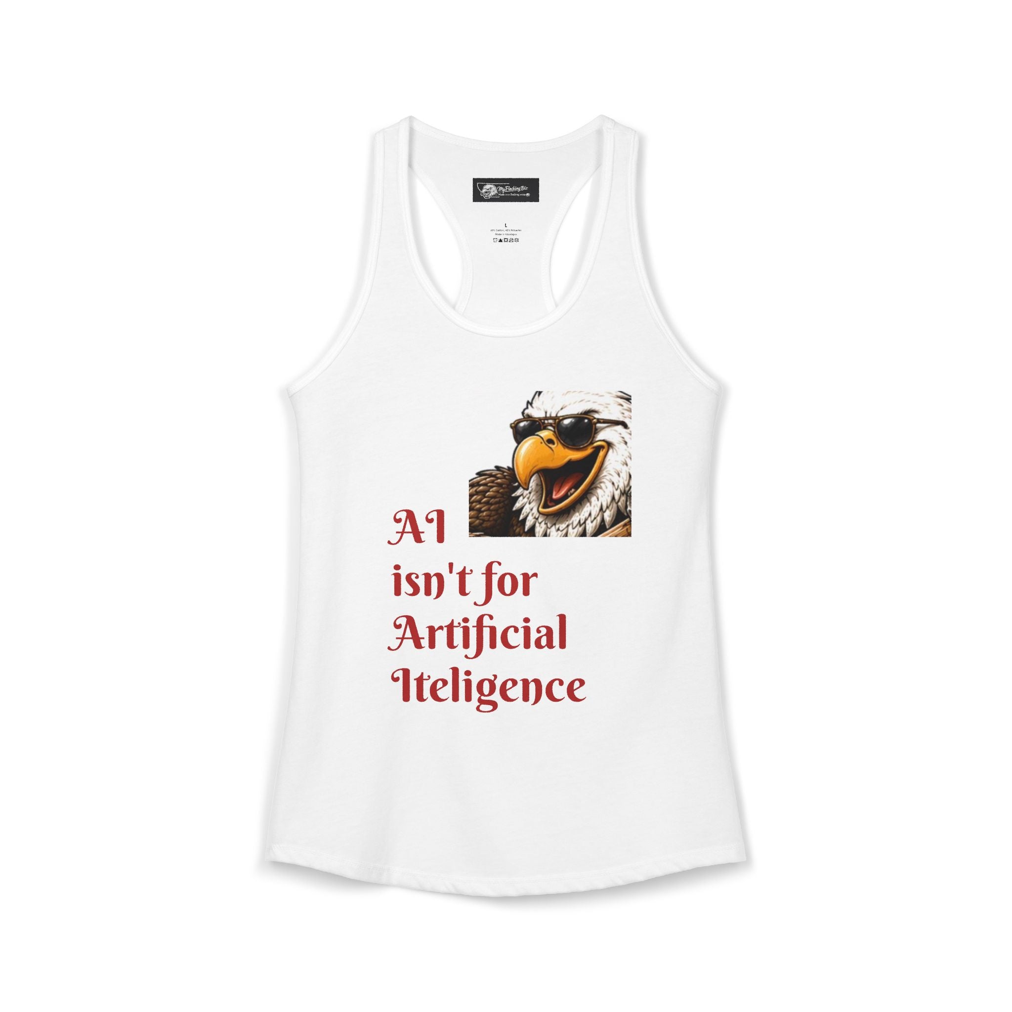 AI now has two E x p l o r a t i v e meanings as explained on this Women's Ideal Racerback Tank