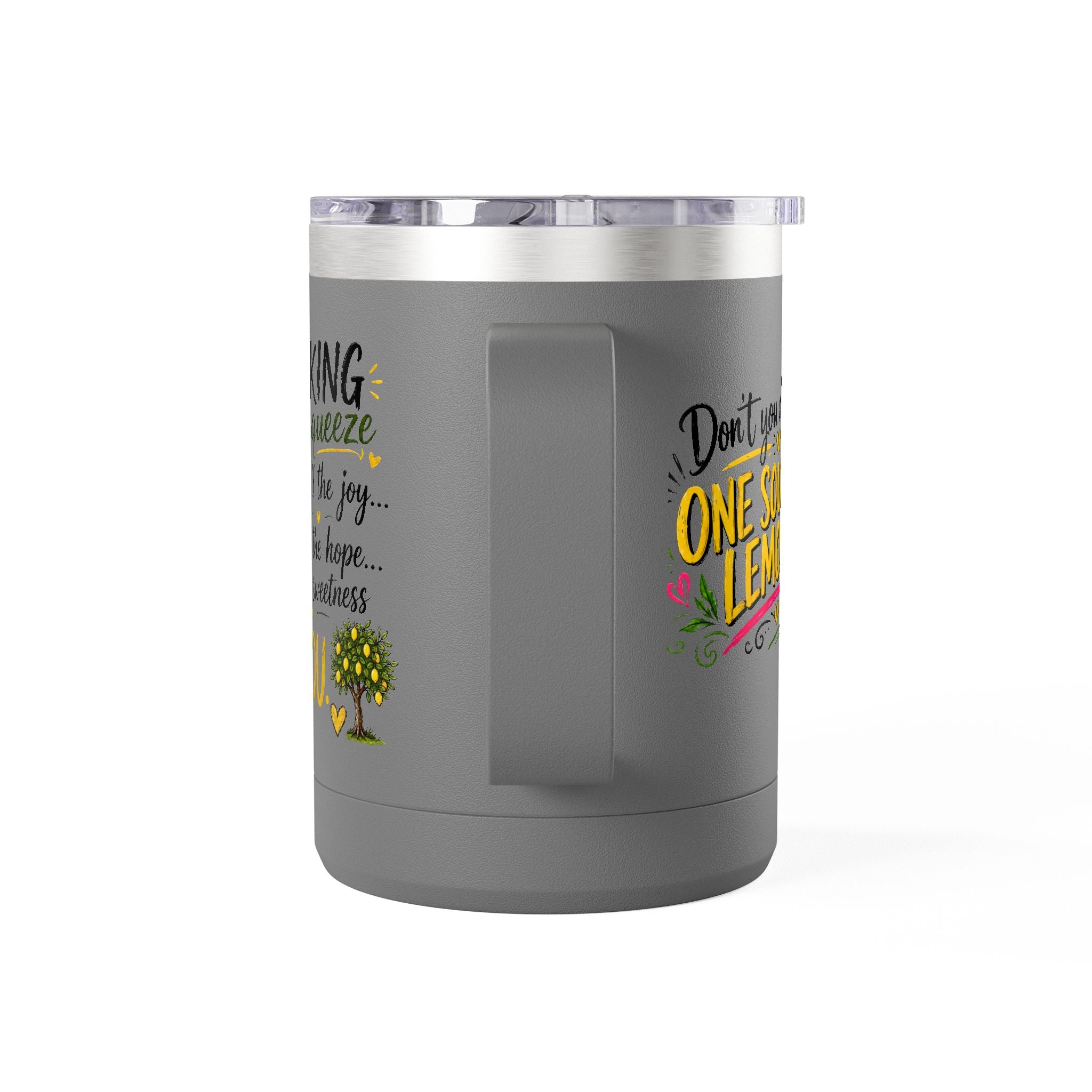 Flocking Squeeze Lemon 15oz Tumbler Mug