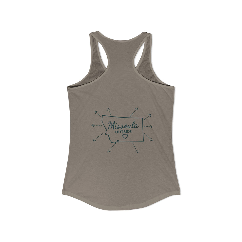 Directions for those seeking Missoula that need to be lost! Women's Ideal Racerback Tank