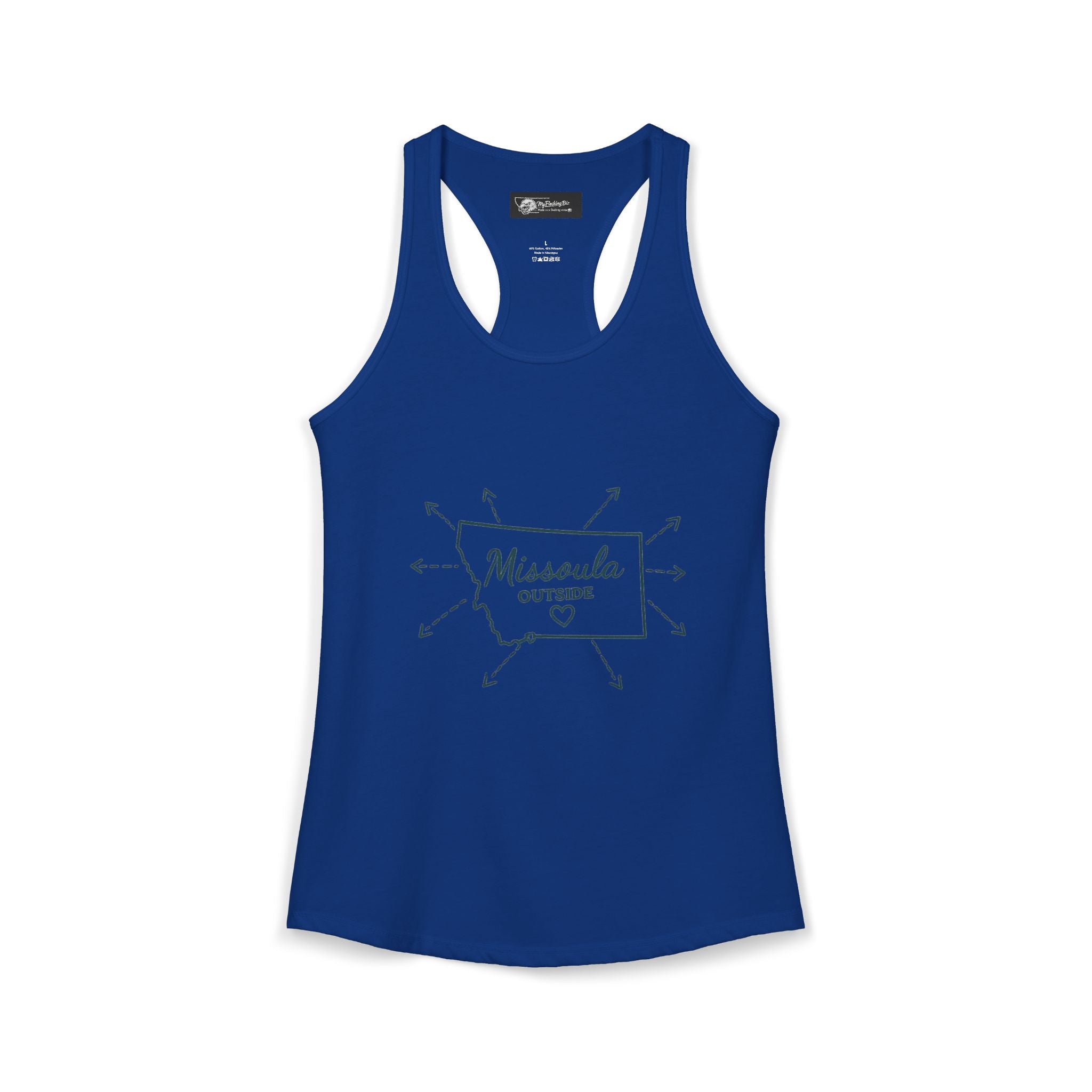 Where is Missoula Montana exactly well this will have them wondering! with this Women's Ideal Racerback Tank