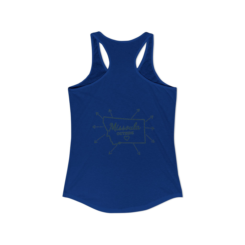 Directions for those seeking Missoula that need to be lost! Women's Ideal Racerback Tank