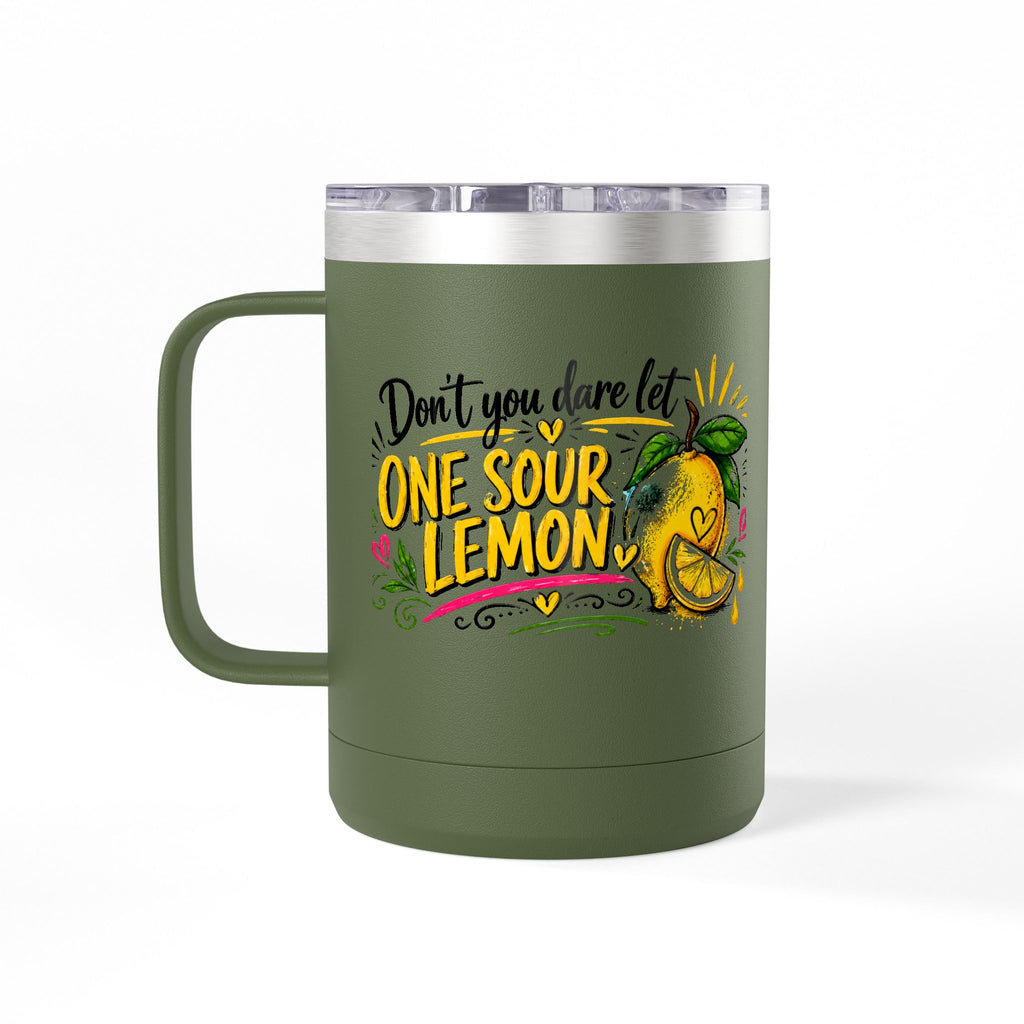 Flocking Squeeze Lemon 15oz Tumbler Mug