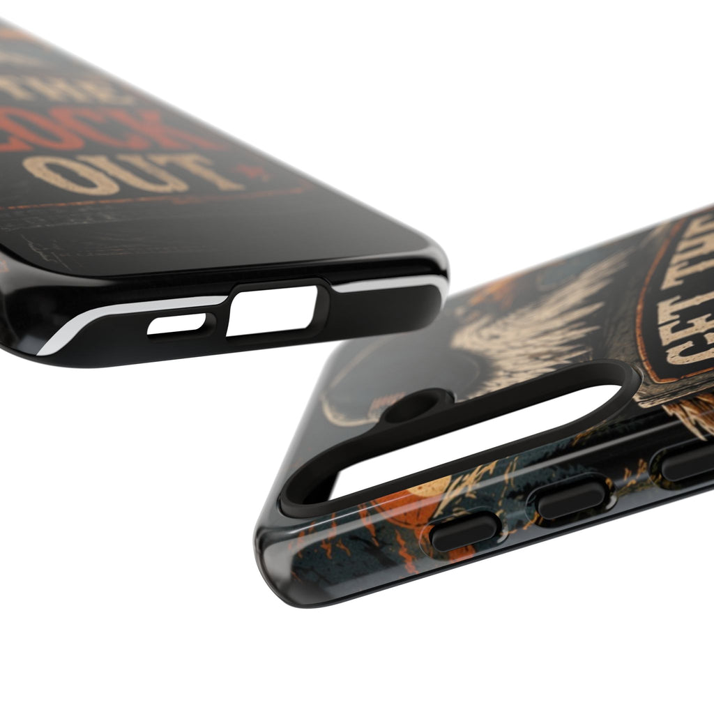Phone Case — 'Get the Flock Out' Eagle Design Rugged Protective Cover