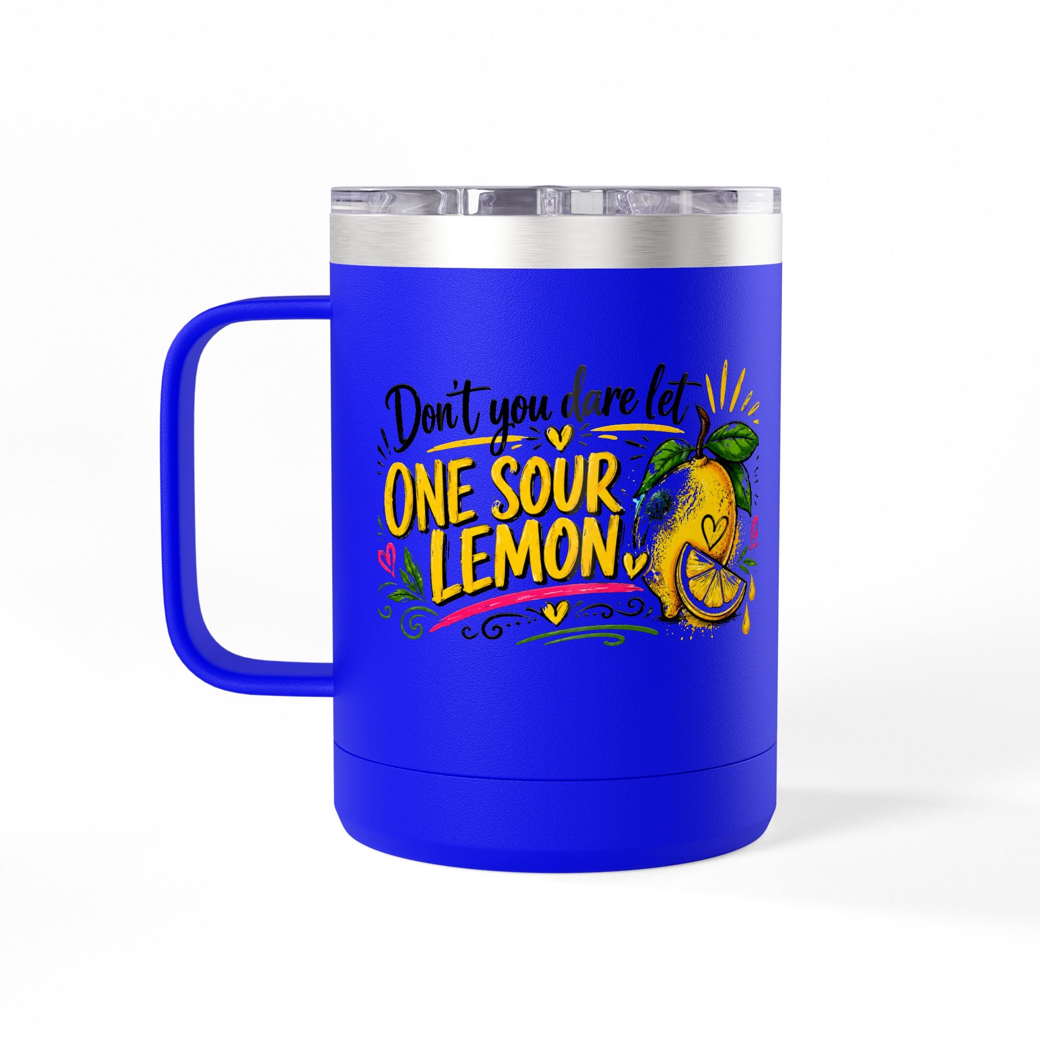 Flocking Squeeze Lemon 15oz Tumbler Mug